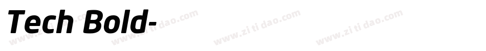 Tech Bold字体转换